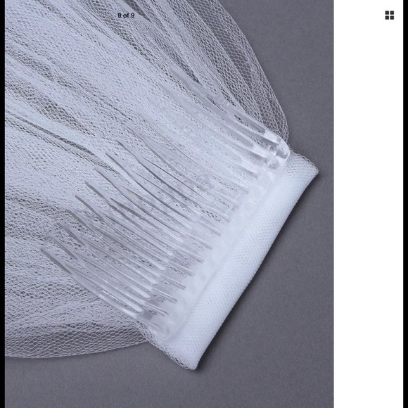 NEW 2 layer cathedral length veil with comb